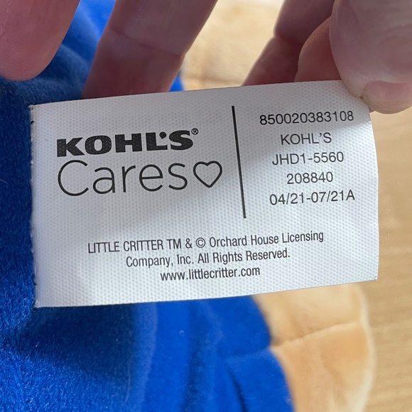 Kohls Cares Little Critters Plush Brother Character Hedgehog Mercer Mayers 2021 - Picture 6 of 9